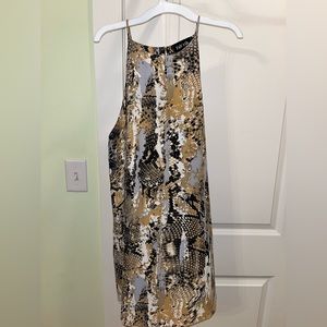 Fab’rik Snakeskin Pattern Mini Dress